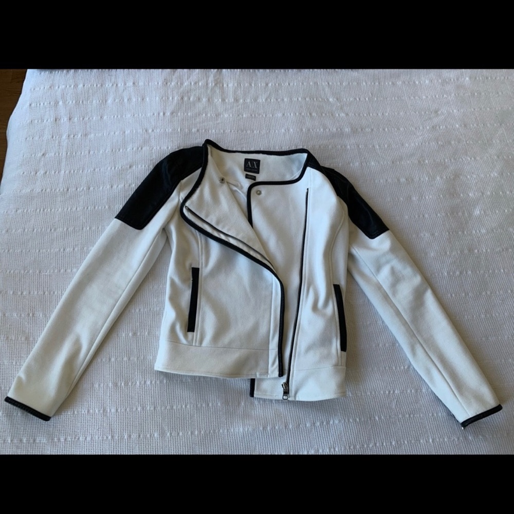 White Armani Exchange Jacket
